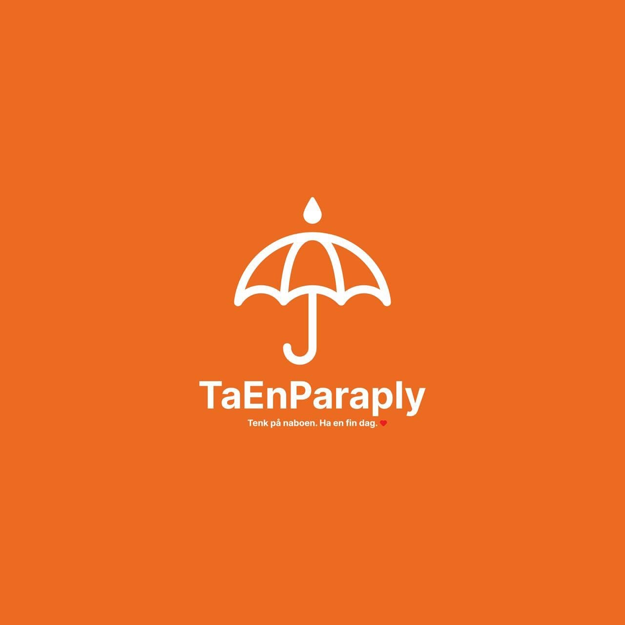 Nærbilde av TaEnParaply-paraplyen